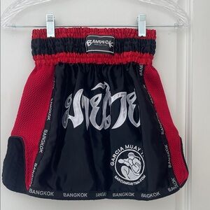 Muay Thai Men's Athletic Shorts - Red and Black
